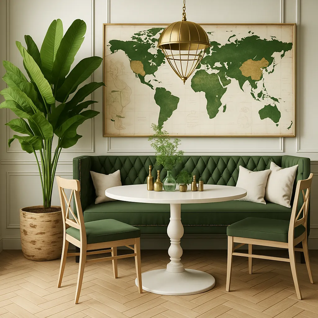 Elegant dining room interior painting